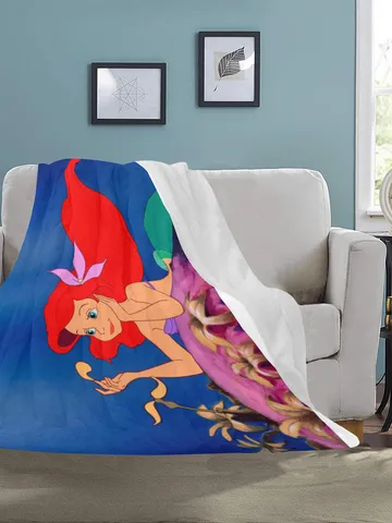 Little Mermaid Blanket Lightweight Soft Microfiber Fleece $42.00