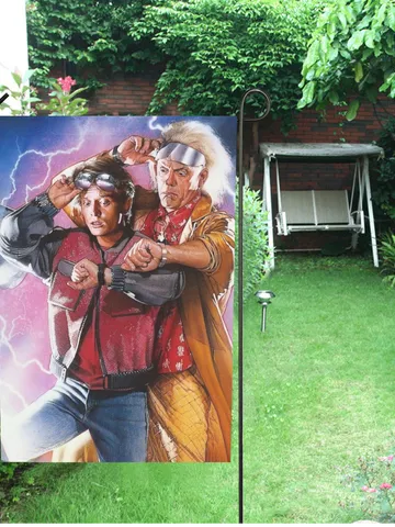 Back To The Future Garden Flag (Two Sides Printing, without Flagpole) $24.97