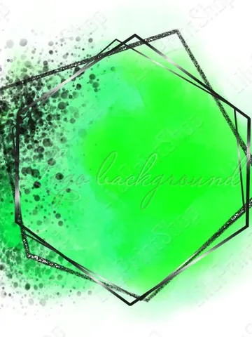 St Patrick's Day Green logo background, vibrant Green and black confetti logo Png, Watercolor logo overlay digital instant download $2.44