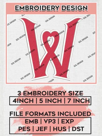 MiLB Worcester Red Sox Embroidery Design Files, MiLB Worcester Red Sox Logo, Minor League Baseball Logo Embroidery Designs, MiLB embroidery designs, Machine embroidery designs, Digital Download $6.99