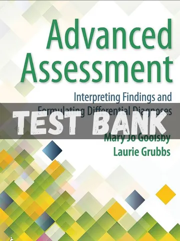 Test Bank Advanced Assessment Interpreting Findings 4th Edition Grubbs
