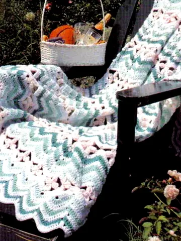 Spring Fever Afghan Vintage Crochet Pattern 238 $2.50