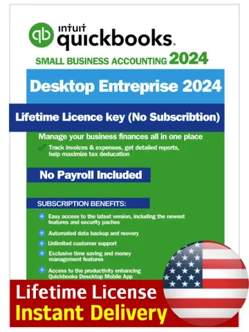 QuickBooks Desktop Enterprise 2024 For windows – Lifetime Activation