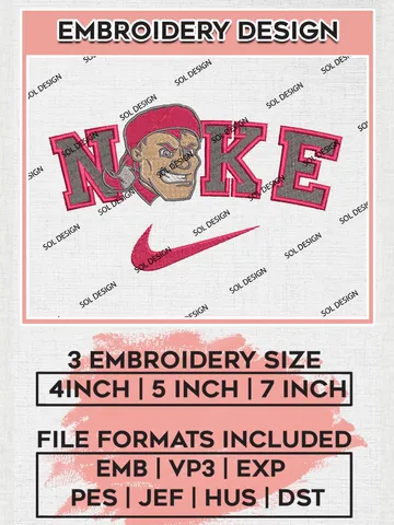 Nike Sacred Heart Pioneers Machine Embroidery Design, NCAA Sacred Heart Pioneers Embroidery Design files, NCAA Logo Embroidery Designs, NCAA Machine Embroidery Designs, Digital Download $6.99