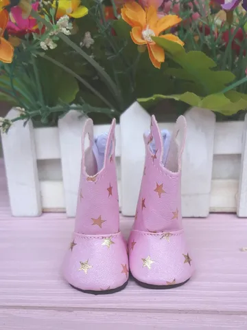 Pink Rain Boots for Wellie Wisher Doll - 5cm doll shoes - Or any other doll – Christmas gift idea $17.70