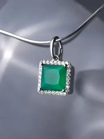 Pendant, silver 925, natural agate $79.00