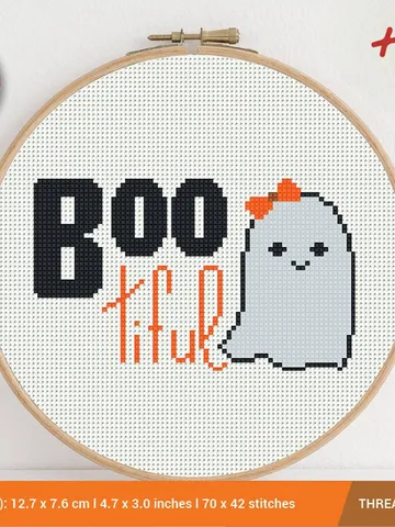 Funny Ghost Halloween BOO Cross stitch pattern | Embroidery Pattern | Instant Download | Cross Stitch Patterns | Embroidery Designs $4.14