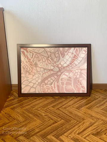 The interior design painting "Gray and brown shades" $550.00