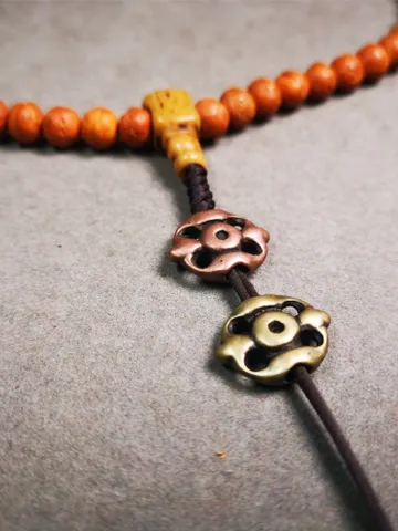 Gandhanra Handmade Tibetan Amulet,Vajra Pendant for Mala,Bag Hanging,Prayer Bead Accessories,0.7" × 0.55" $9.99