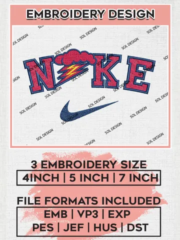 Nike St. John's Red Storm Machine Embroidery Design, NCAA St. John's Red Storm Embroidery Design Design files, NCAA Embroidery Designs, NCAA Machine Embroidery Designs, Digital Download $6.99