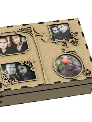 Digital Template Cnc Router Files Cnc Gift Box Files for Wood Laser Cut Pattern $6.50