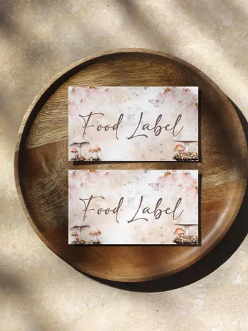 Editable Fairy Birthday food label template Fairy Floral Birthday Magical Enchanted Fairy Birthday  Pixie Fairy Magical fa12 $12.78