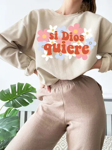 si Dios quiere png | latino sticker png | latina png | boho mexican png | floral png sublimation | png for sublimation | png sublimation $4.28