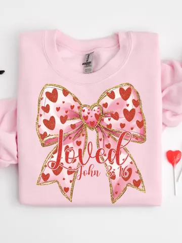 Christian Valentines Png, Loved John 3:16 Png, Retro Valentine Png, Valentines Day Png, Bible Verse Png, XOXO Png, Checkered Varsity Png $4.18