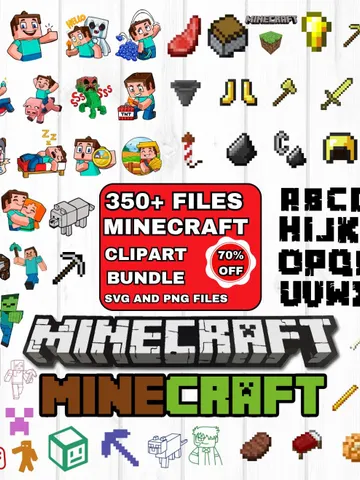 350+ Mine Svg Png Bundle, Gaming Mine Svg, Gift for Gamer, Mine Game Png, Video Game Svg, Gift for Him Png, Gaming Svg, Sublimation Designs $2.99