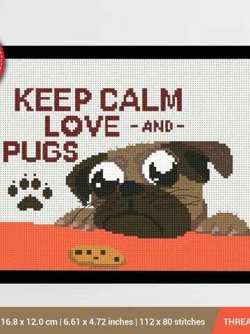 Keep calm Cross stitch pattern | Embroidery Pattern | Instant Download | Embroidery Designs $5.37
