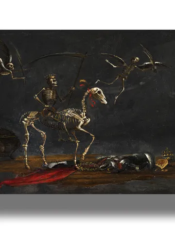 Mors Triumphans. Grim Reaper on horseback. $21.00