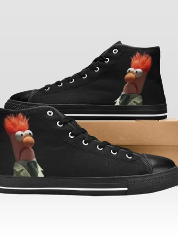 Beaker Shoes, High-Top Sneakers, Handmade Footwear $59.97