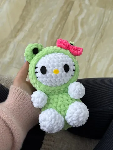 READY TO SHIP plush hello kitty frog $80.00