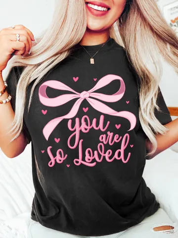 You are Loved Png, Christian Coquette Valentines Png, John 3:16 Png, Pink Valentines Day Png, Bible Verse Shirt Design, Valentine Hearts PNG $3.62