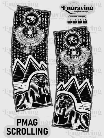 PMAG EGYPTIAN Engraving SVG | Vector File Bundle for Laser Engraving Design $20.99