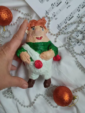 Carlsson - a unique Christmas tree decoration for a magical mood at Christmas. Handmade. Xmas gifts.
Holiday gifts Spun cotton doll $72.00