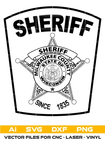 Milwaukee Sheriff Patch SVG $10.00