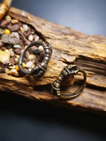 Gandhanra Handmade Tibetan Vajra Ring,Buddhist Protection Jewelry $29.99