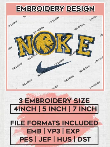 Nike Texas AM Commerce Lions Machine Embroidery Design, NCAA Texas AM Commerce Lions Embroidery Design Design files, NCAA Embroidery Designs, NCAA Machine Embroidery Designs, Digital Download $6.99