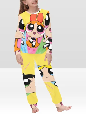 Power Puff Girls kids Pajamas Set, PJ Set pajama loungewear sleepwear $72.00