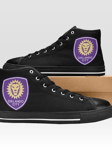 Orlando City Shoes, High-Top Sneakers, Handmade Footwear $59.97