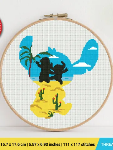Silhouette Stitch Cross stitch pattern | Embroidery Pattern | Instant Download | Embroidery Designs $4.60