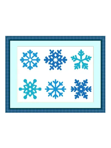 Christmas snowflakes cross stitch pattern Simple Christmas ornament cross stitch counted modern Mini Small cross stitch sampler for beginner $3.60