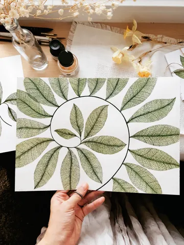 Watercolor print "TWISTED TWIG"