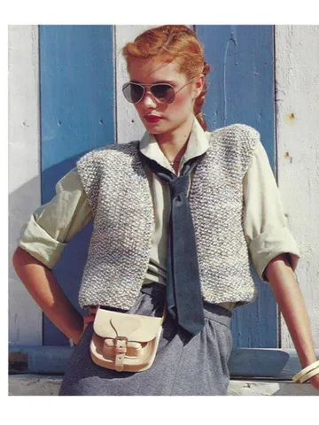 Waistcoat vest knitting pattern women chunky cropped waistcoat sleeveless cardigan pdf instant download $6.68