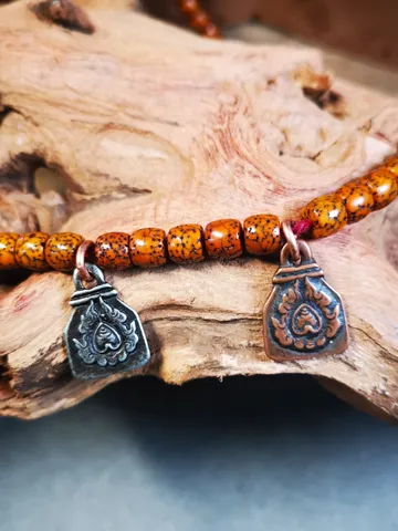 Gandhanra Handmade Mala Counter, Fire Flame Pendant, Prayer Beads Accessories,Made of brass $15.99