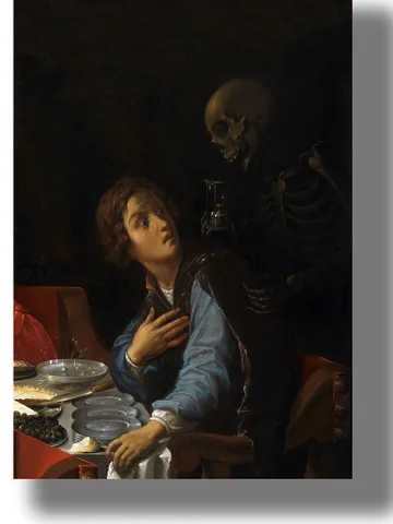 Death comes to the table. $21.00