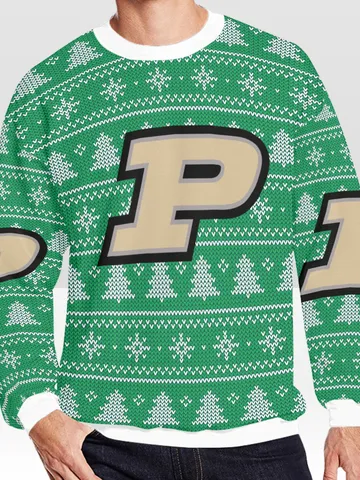 Purdue Boilermakers Ugly Christmas Sweater, Christmas Sweatshirt $60.00