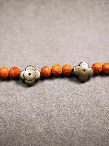 Gandhanra Handmade Tibetan Amulet Pendant,Mini Gesong Flower Bead,Marker Bead Spacer Bead for Prayer Bead,Mala Accessories,0.6" × 0.2" $15.99