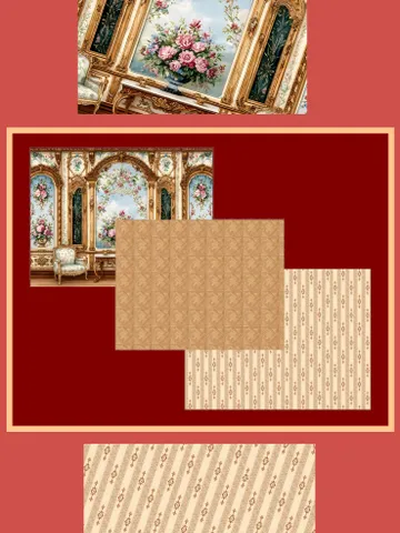 Wallpaper for a dollhouse. 1:12. A4. Digital printing. Photo background.