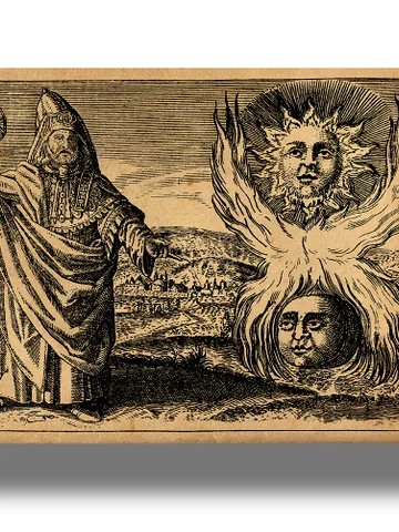 Hermes Trismegistus and Sun and Moon. $21.00
