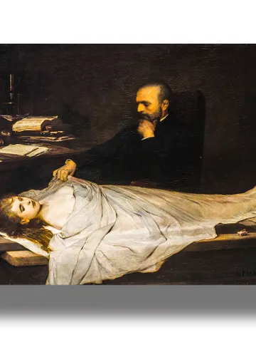 The anatomist. Doctor and the corpse of a young girl. $21.00