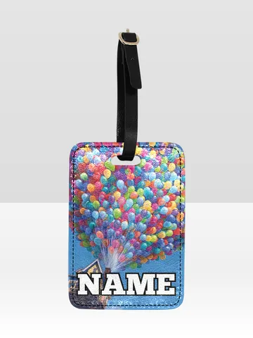 Up Balloons Luggage Tag Custom NAME $24.00