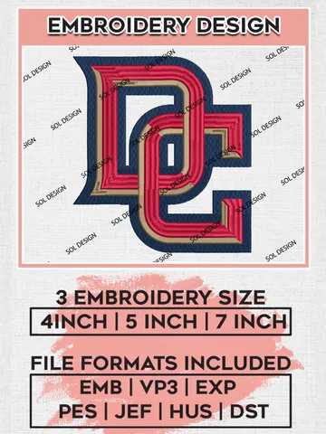 Washington Nationals Embroidery Design Files, MLB Washington Nationals Team Embroidery, MLB Teams, 3 sizes, MLB Machine embroidery designs, Digital Download $6.99