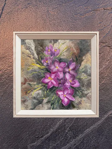 Wildflowers Original Painting Flowers Oil Painting Meadow Wall Art $74.30