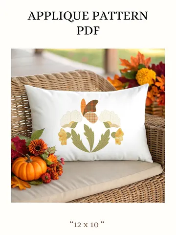 Applique pattern "Autumn flowers" $7.00