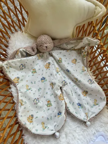 Baby comforter bunny, Doudou rabbit, Baby lovey bunny $45.00