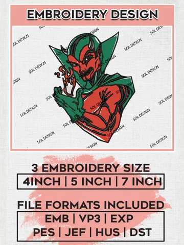 Mississippi Valley State Delta Devils Embroidery Designs, NCAA Logo Machine Embroidery Files, NCAA Mississippi Valley State Delta Devils Logo, NCAA Embroidery Designs, Machine Embroidery Designs, Digital Download $6.99