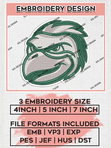 NCAA Green Bay Phoenix Mascot Logo Embroidery Designs, NCAA Logo Machine Embroidery Files, NCAA Green Bay Phoenix Logo, NCAA Embroidery Designs, Machine Embroidery Designs, Digital Download $6.99