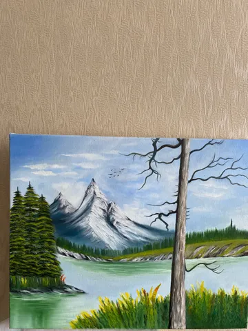 "Горный пейзаж" картина маслом на холсте 50*40 $150.00
